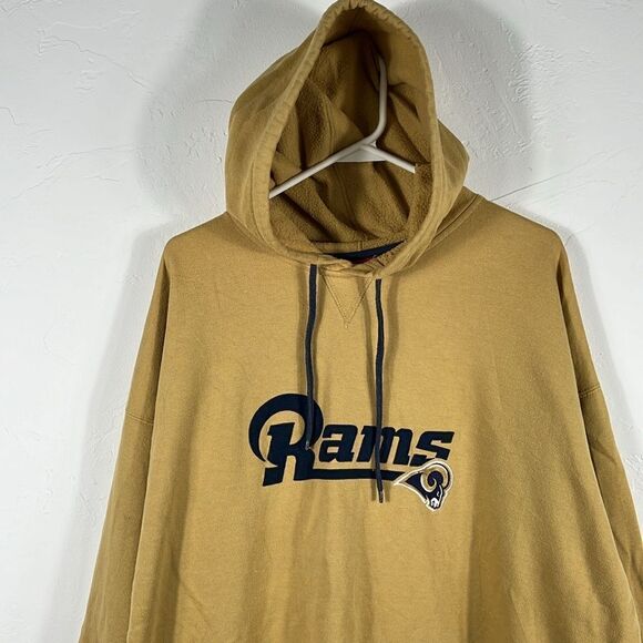 🔥🏈 Vintage St.Louis RAMS NFL Football Pullover Hoodie Sweatshirt Men Sz 3XL - Picture 2 of 14